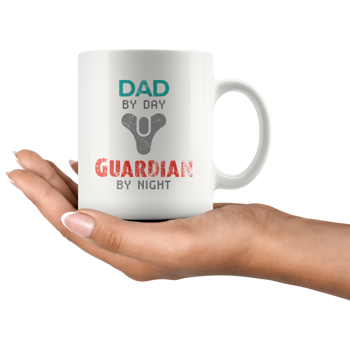 Dad by Day, Guardian by Night Destiny Coffee Mug