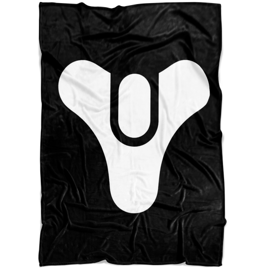 Destiny Tricorn Logo Ultra Soft Black Fleece Throw Blanket for Destiny 1 and 2 Players - Caliber Shop