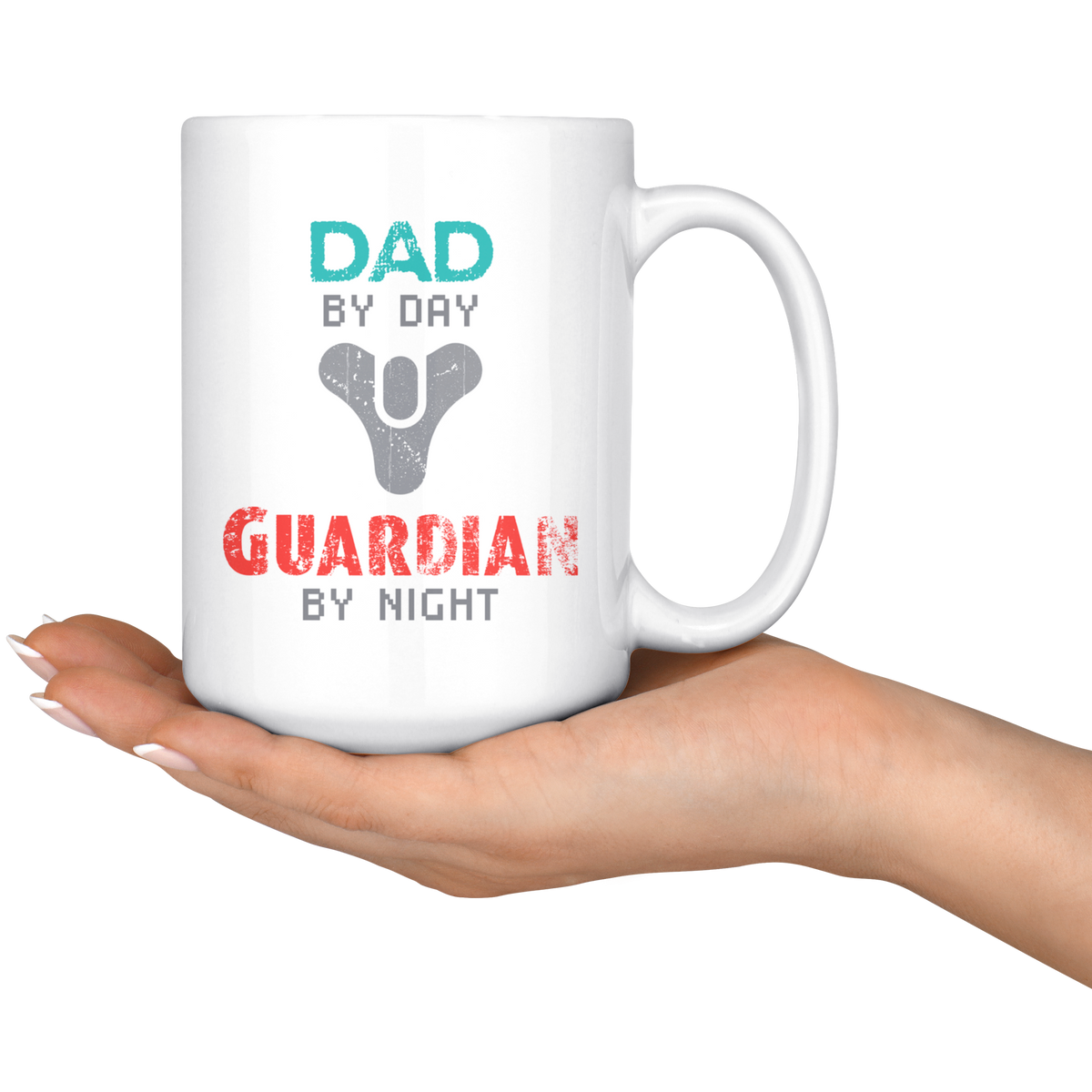 Dad by Day, Guardian by Night Destiny Coffee Mug
