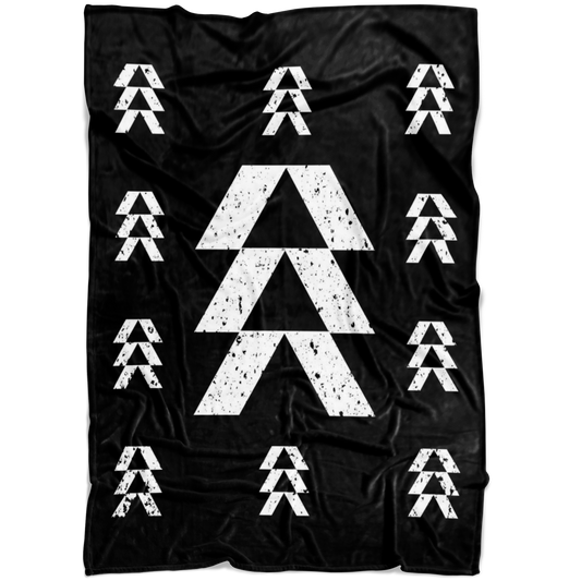 Destiny Hunter Logo Fleece Throw Blanket, Video Gaming Blanket, Gift for Destiny 2 Player, Eyes Up Guardian! - Caliber Shop