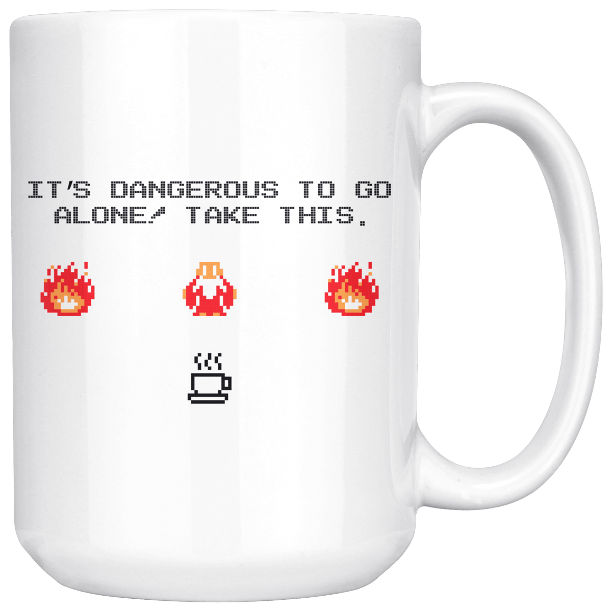 Legend of Zelda Dangerous to Go Alone 15oz Mug