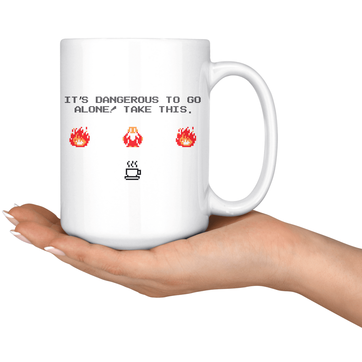 Legend of Zelda Dangerous to Go Alone 15oz Mug