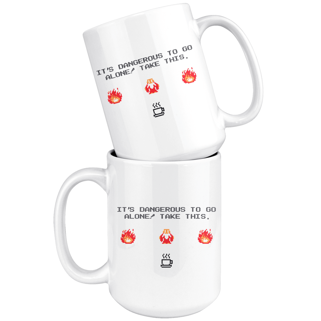 Legend of Zelda Dangerous to Go Alone 15oz Mug