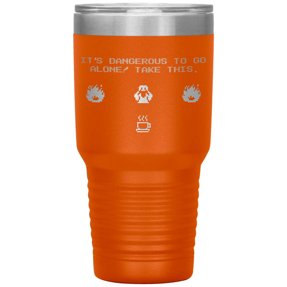 Legend of Zelda 8-Bit 30oz Insulated Tumbler - Orange