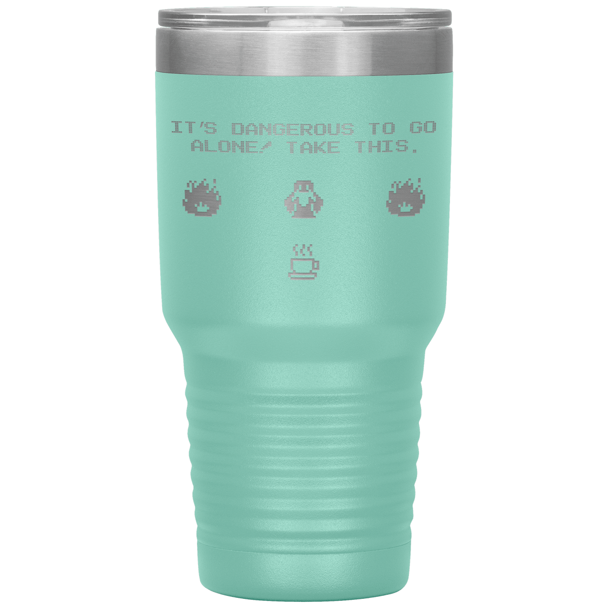 Legend of Zelda 8-Bit 30oz Insulated Tumbler - Teal