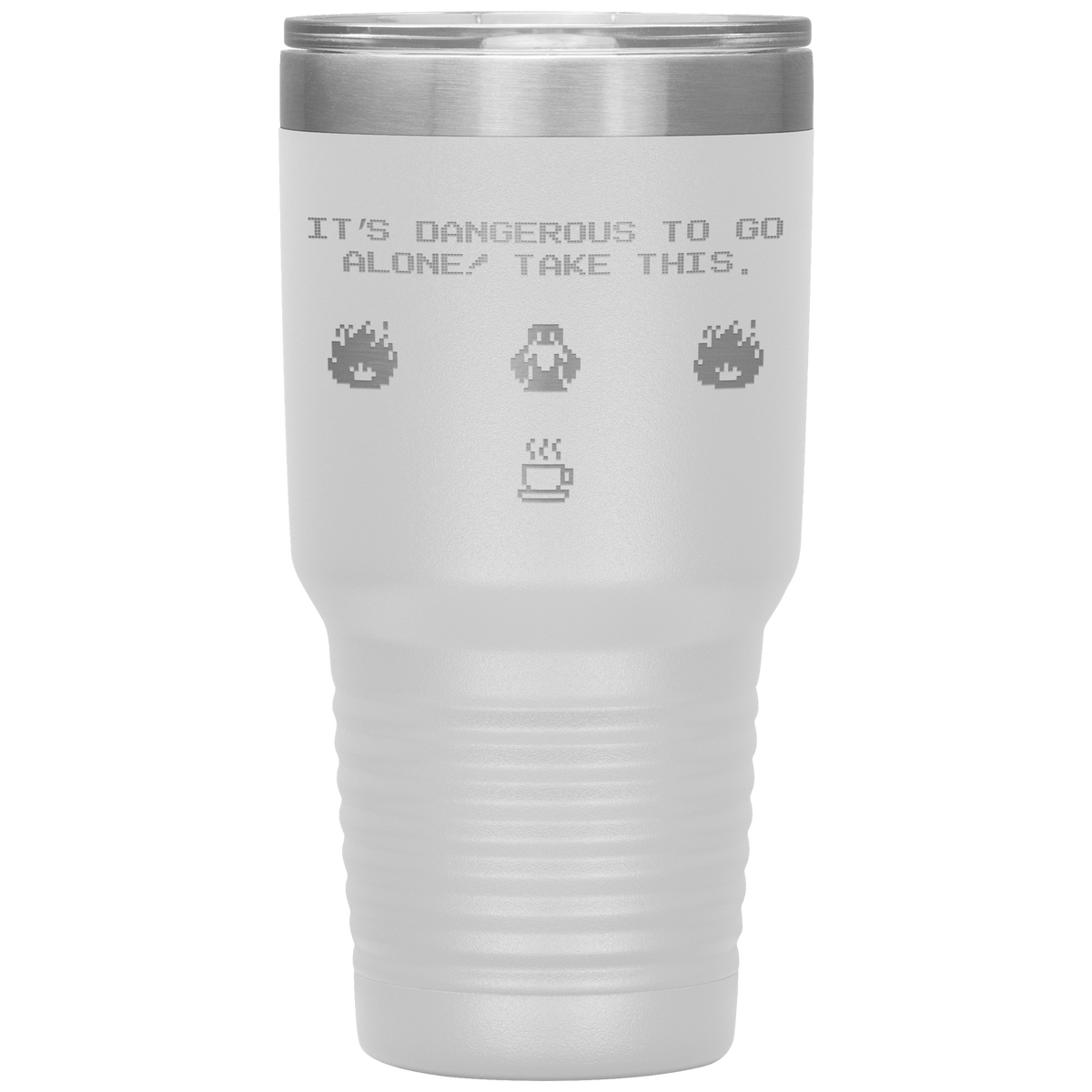 Legend of Zelda 8-Bit 30oz Insulated Tumbler - White