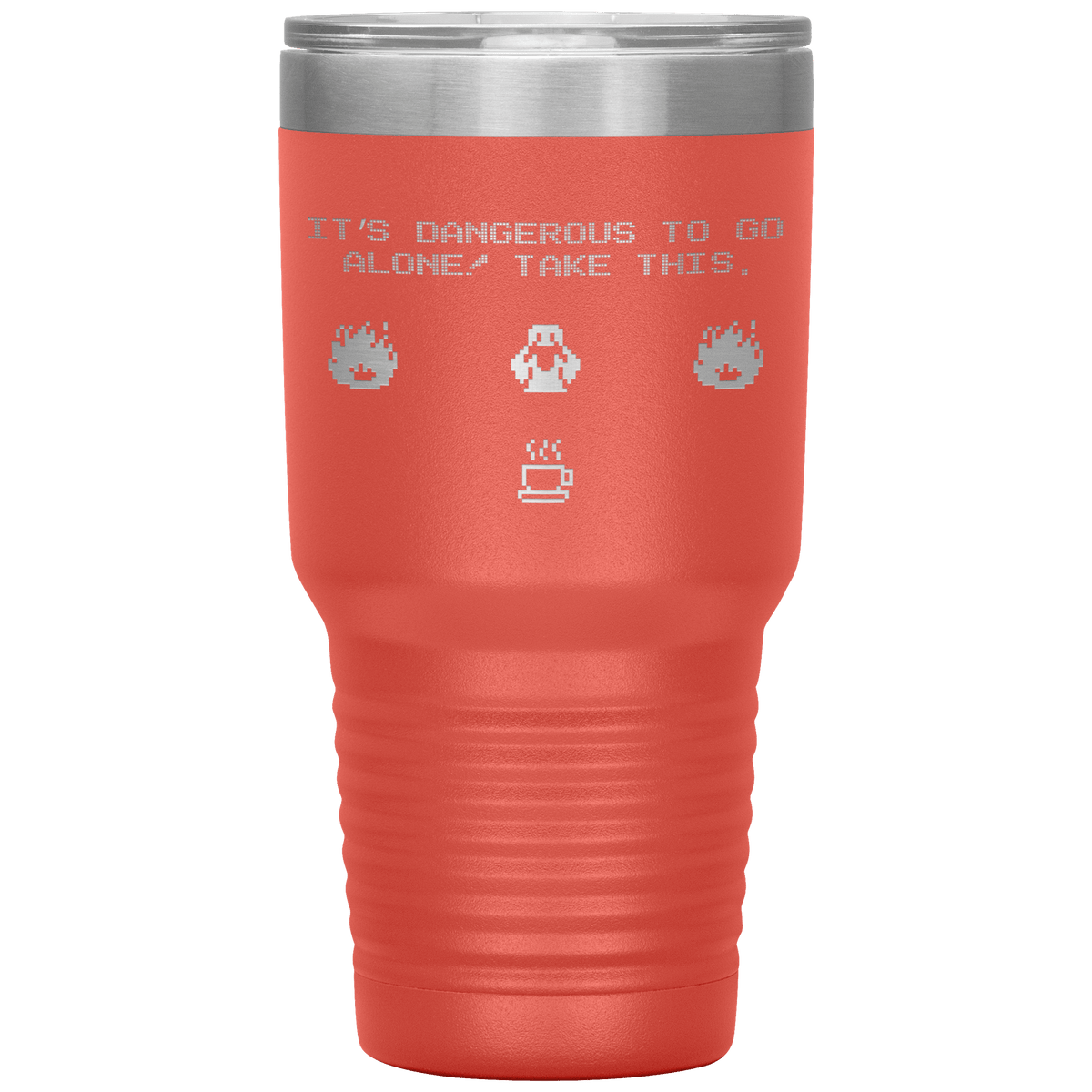 Legend of Zelda 8-Bit 30oz Insulated Tumbler - Coral